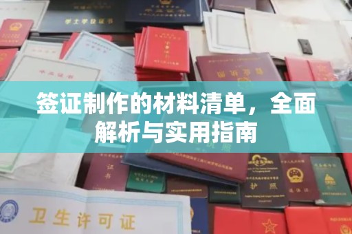 武乡签证制作的材料清单，全面解析与实用指南